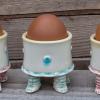 Blue-footed walking eggcups